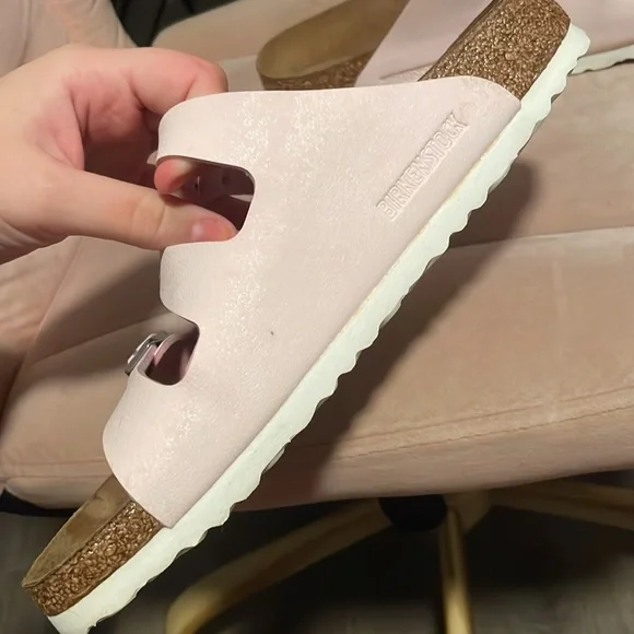 Brushed rose Birkenstock Florida Fresh sandals - Picture 4 of 8